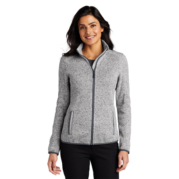 Port Authority Ladies Sweater Fleece Jacket – 410 Mavs
